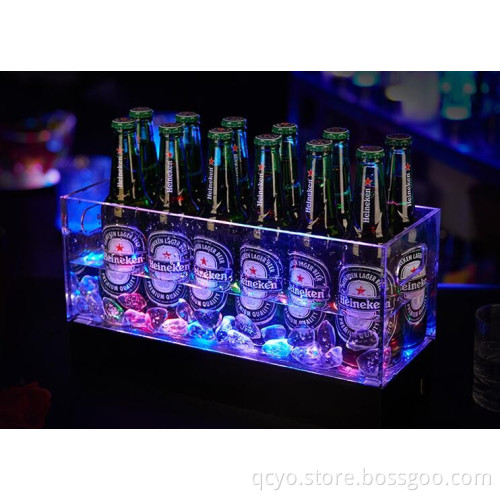 acrylic display box,12 bottles ice bucket
